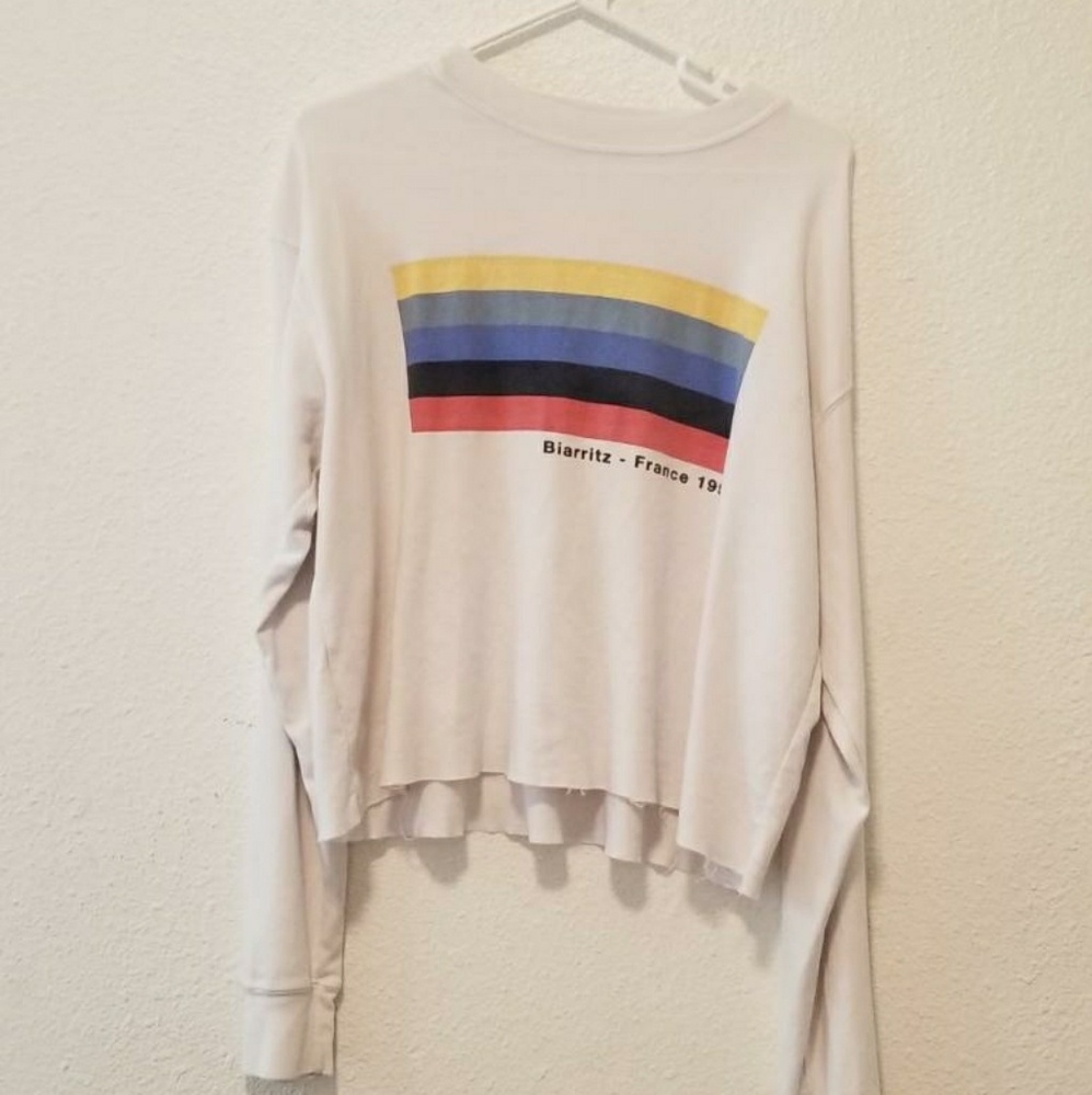 Brandy Melville France 1990 Rainbow Long Sleeve